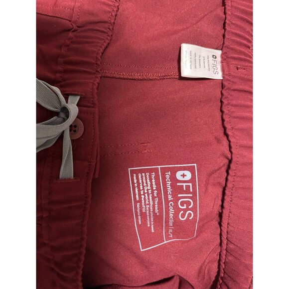 FIGS Technical Collection Scrub pants Maroon Red XL T Men’s Women’s straight leg - Picture 9 of 9